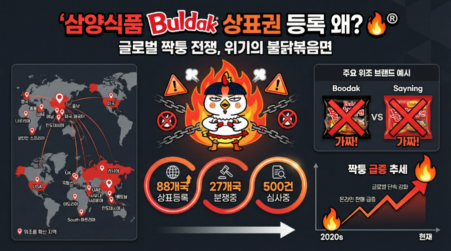 삼양식품 ‘Buldak’ 상표권 등록 왜?