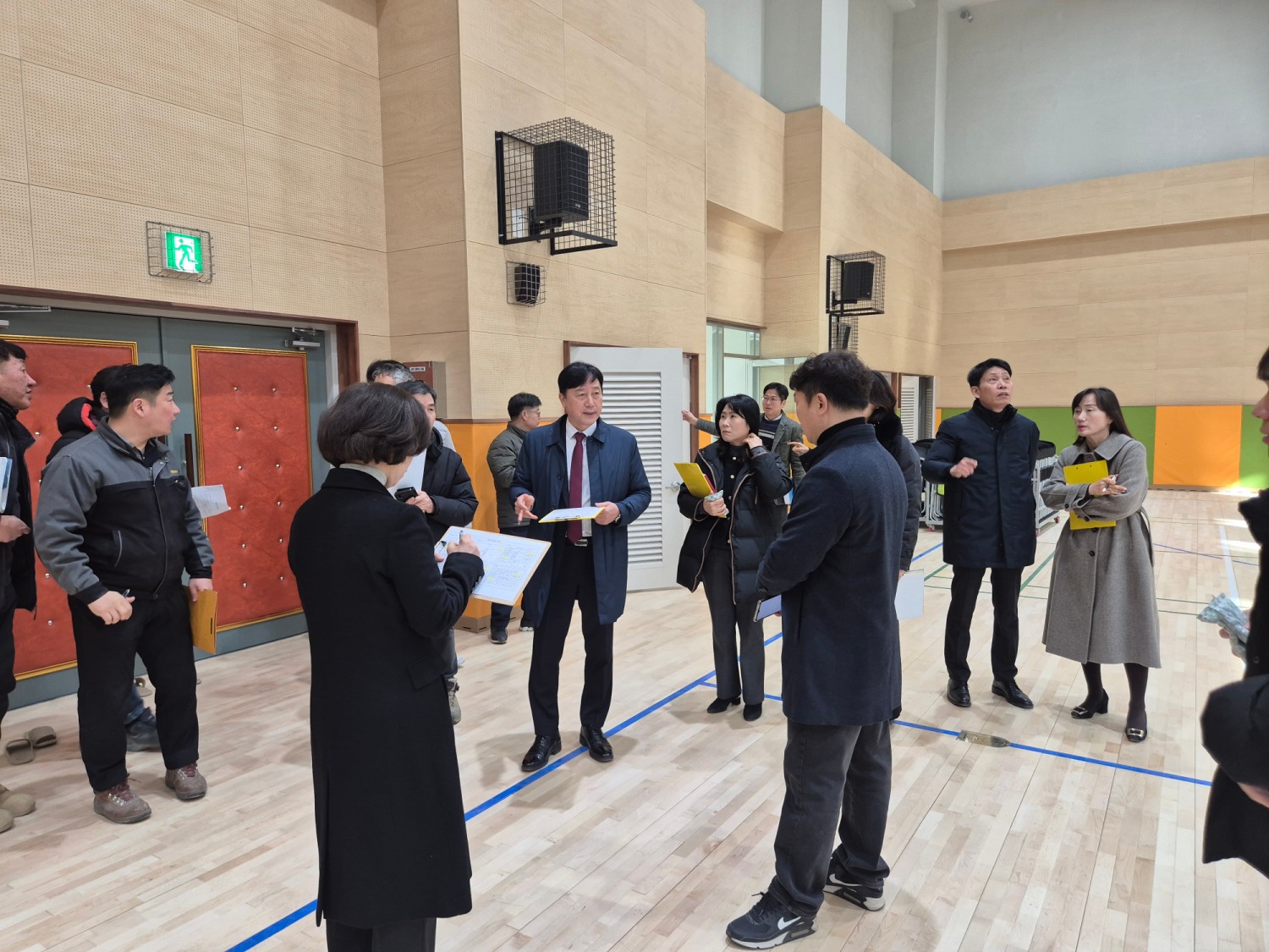 백운호수중 3월 적기 개교 위한 현장 최종점검