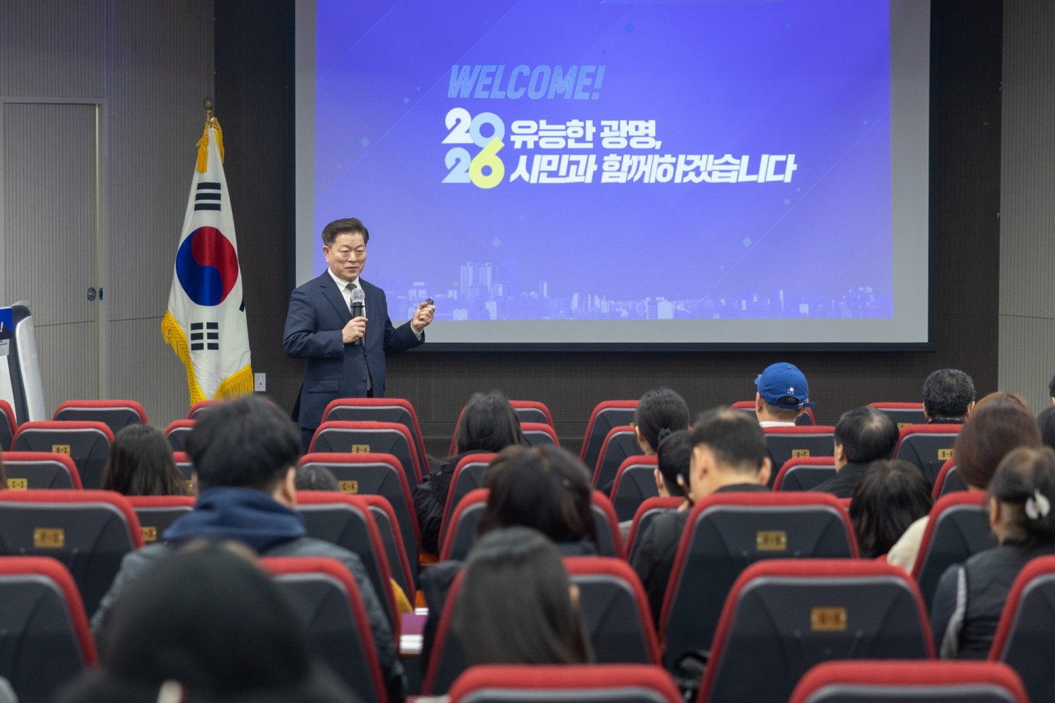 박승원 광명시장, 주말에도 시민들과 소통