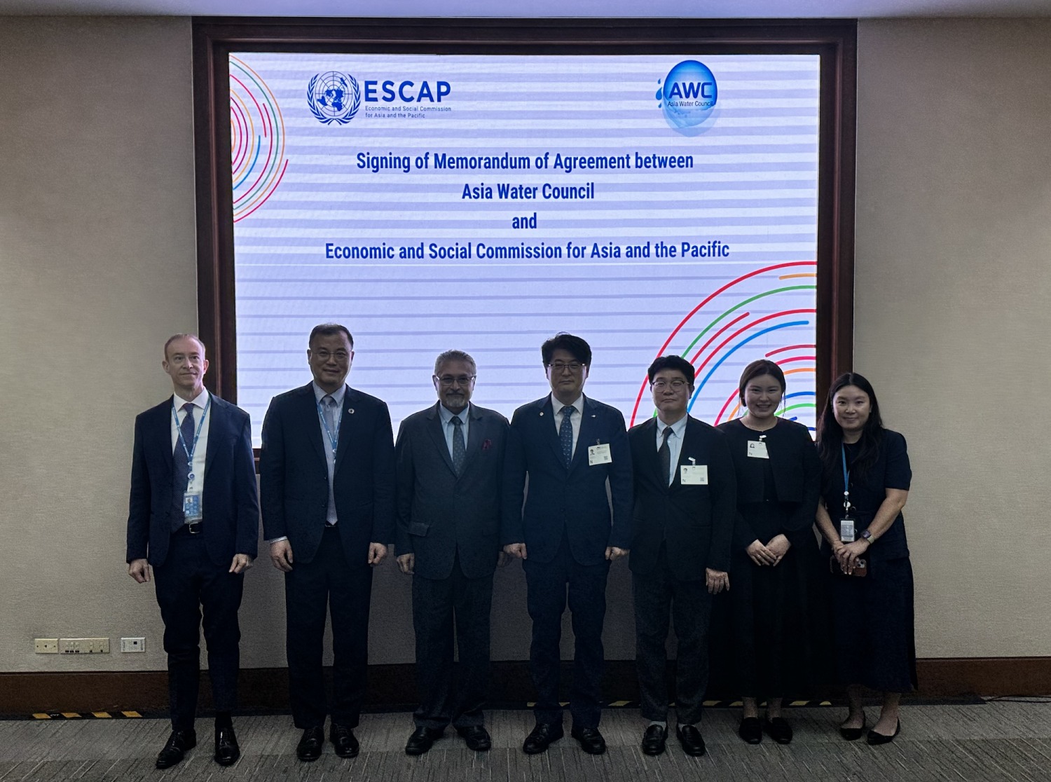 AWC-UNESCAP MOA 체결