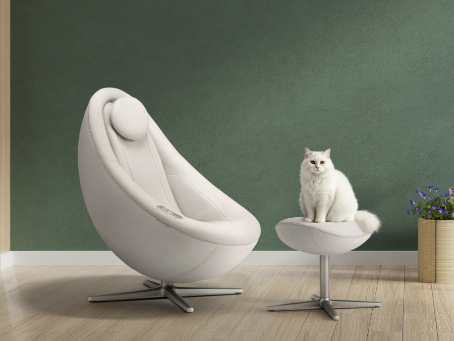 코웨이 비렉스 페블체어2 페더 화이트