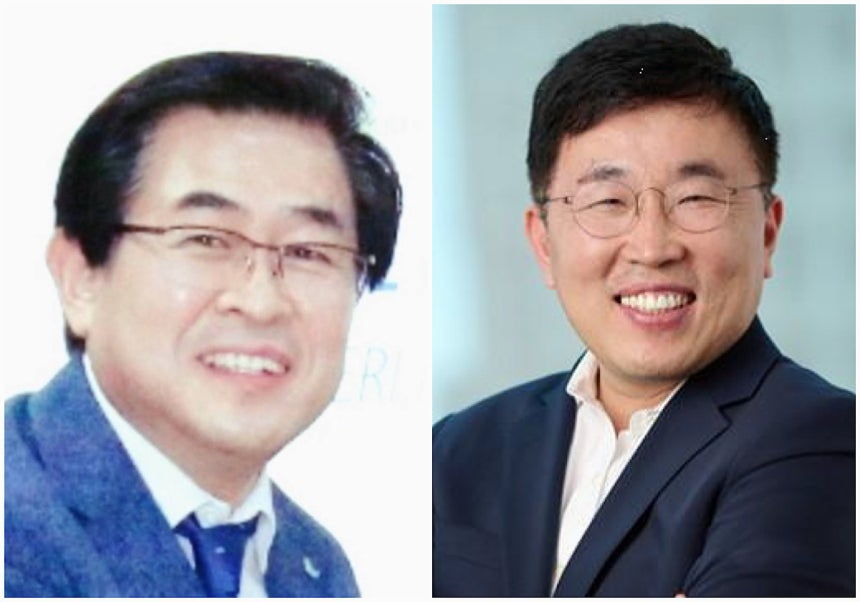 삼립 도세호(왼쪽) 각자 대표이사와 정인호 각자 대표이사. /삼립