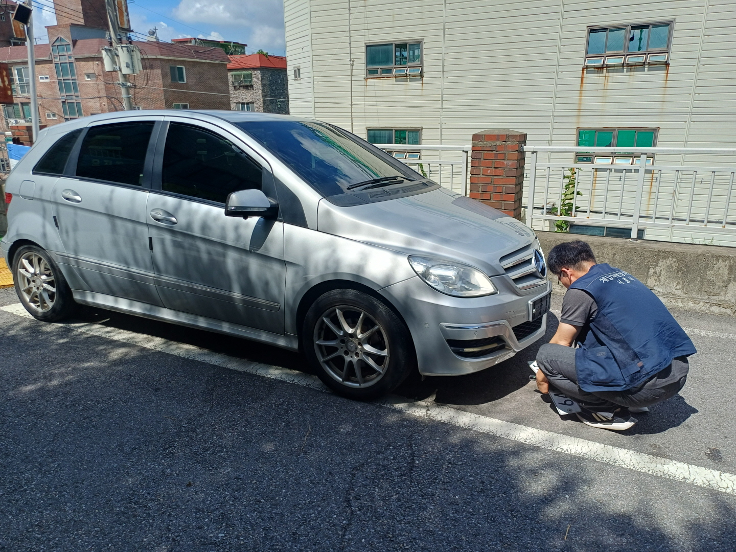 체납차량 단속 현장