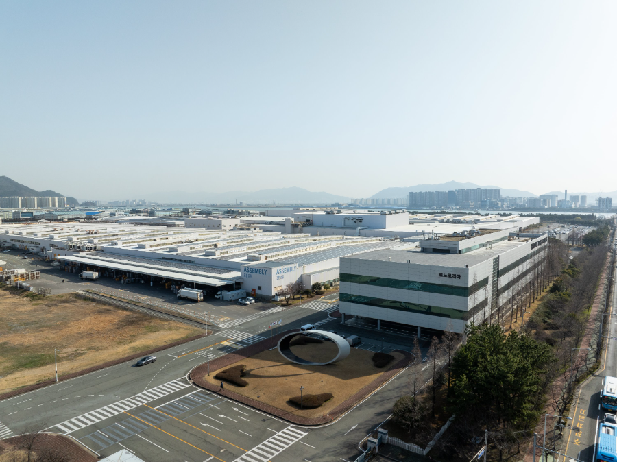 르노코리아 부산공장 전경