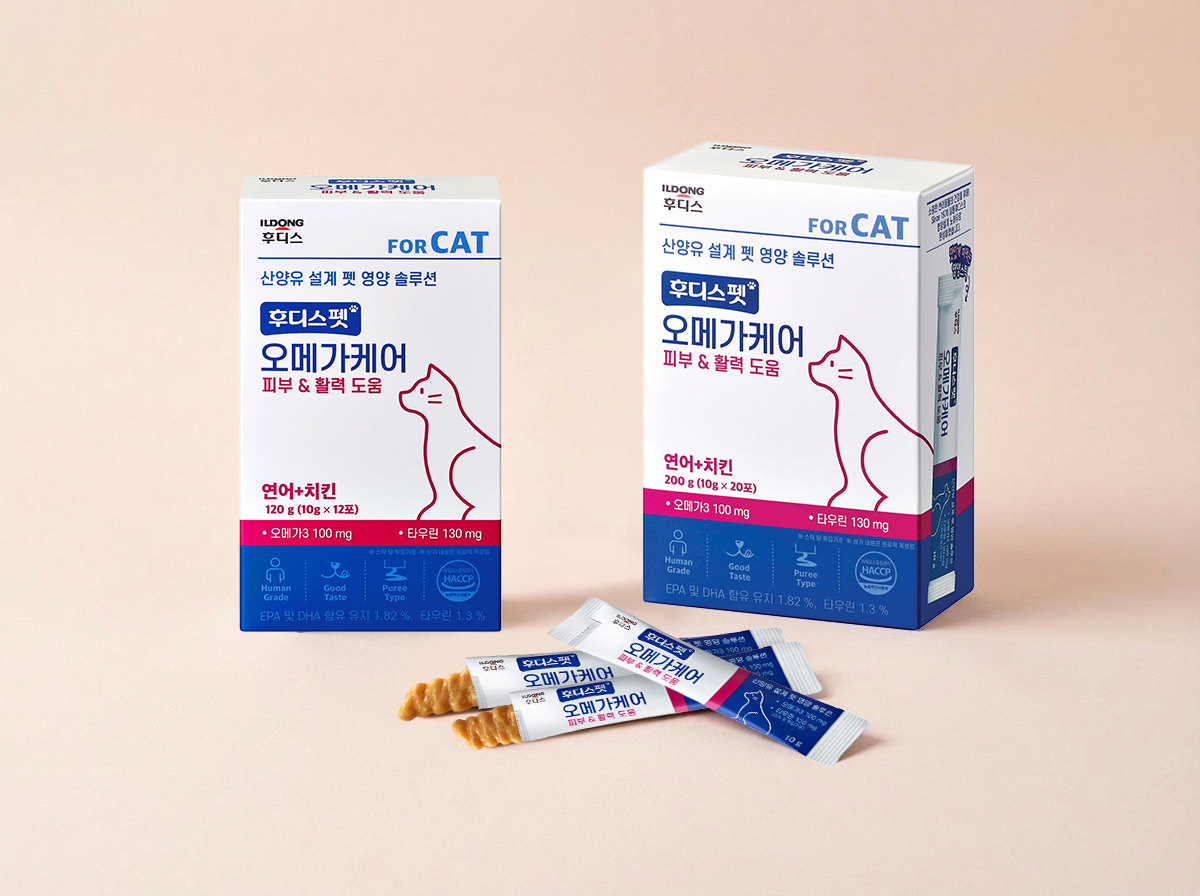 일동후디스, 반려묘 피부&활력 위한 ‘후디스펫 오메가케어’ 출시