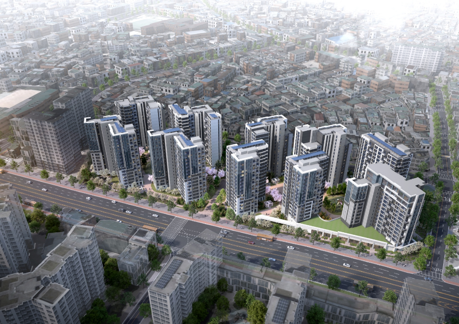 래미안 엘라비네 조감도