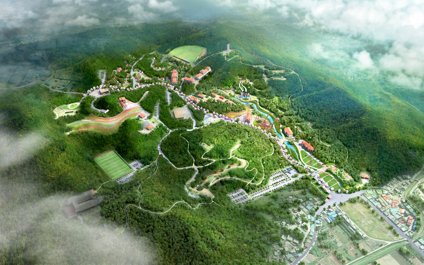 캠프하우즈 도시숲 조성사업