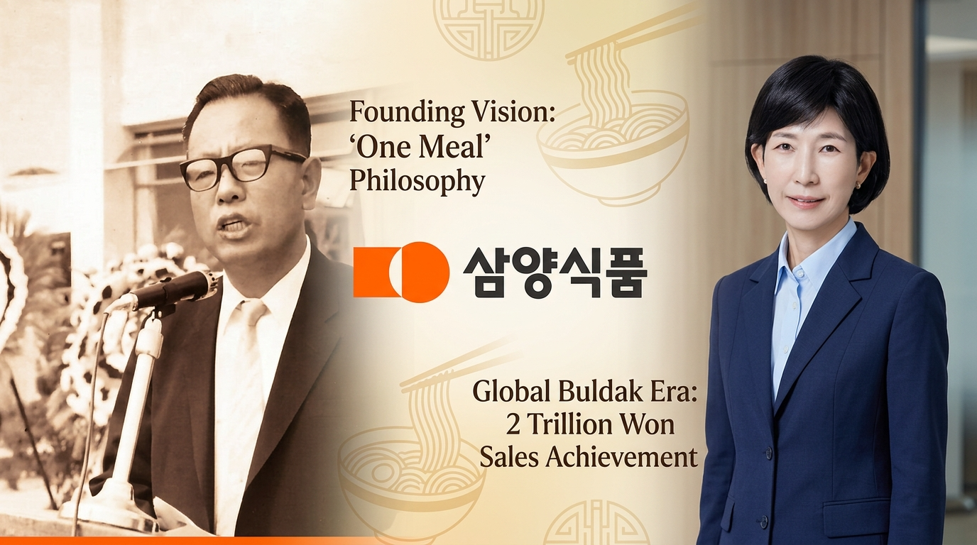 창업주 전중윤 명예회장과 김정수 부회장