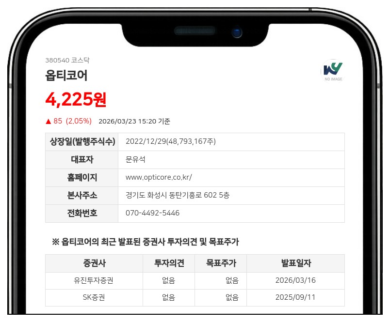 옵티코어 '풍문 확인' 위해 거래 정지...조회결과 공시 시점에 주목