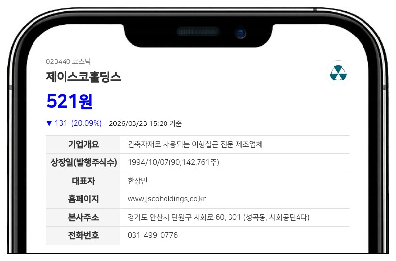 제이스코홀딩스 '감사 의견거절'에 상장폐지 기로... 거래정지 결정일까지 지속