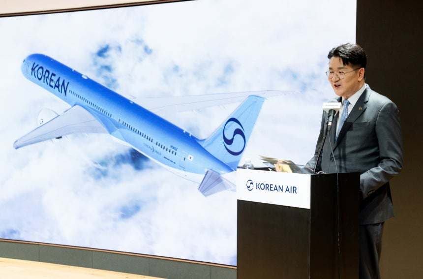 조원태 한진그룹 회장이 지주사 한진칼의 사내이사로 재선임됐다./사진=대한항공