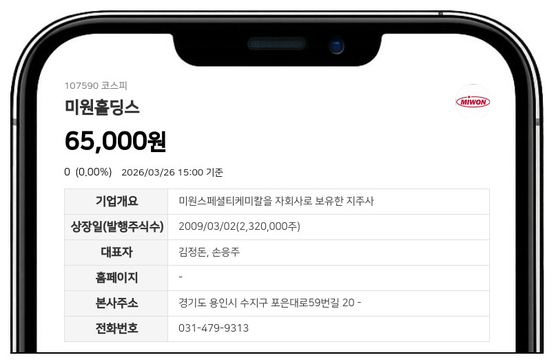 미원홀딩스, 계열사 미화물류(주) 장내매수로 최대주주 지분율 76.69% 확대
