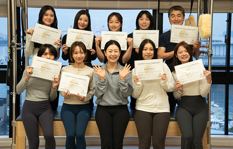 모던필라테스 우지은 협회장(앞줄 중간). 모던필라테스 제공