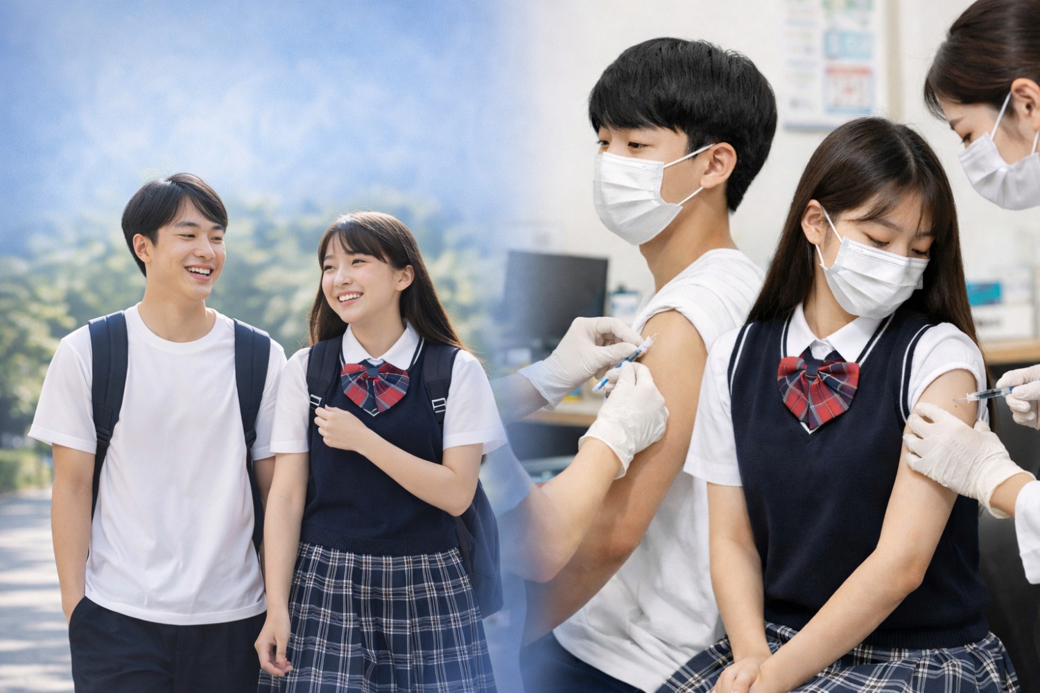 중·고등학생 호흡기 질환 인플루엔자 예방접종 지원