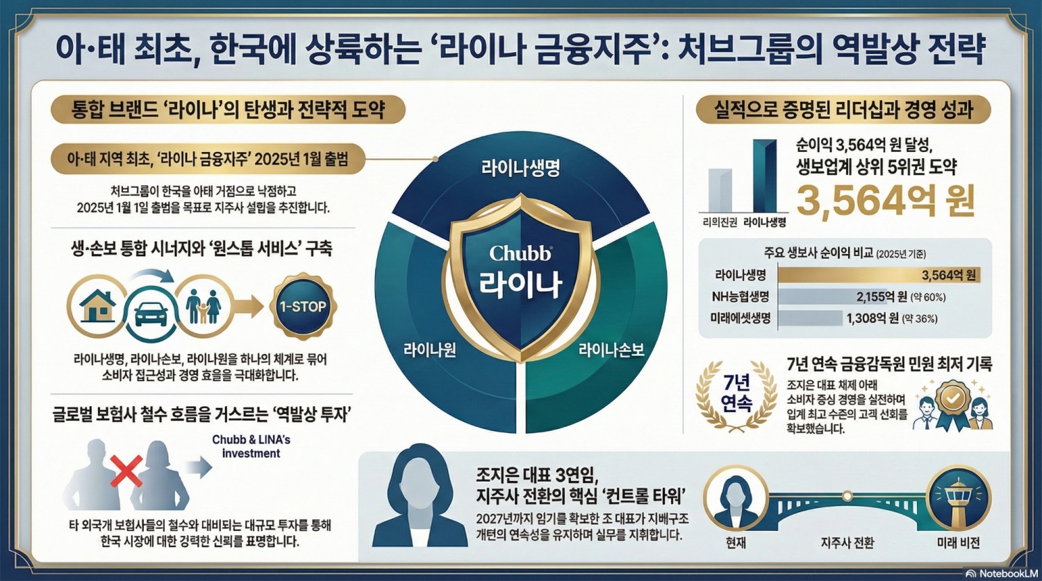 처브그룹, 아·태 최초 한국에 금융지주 만든다