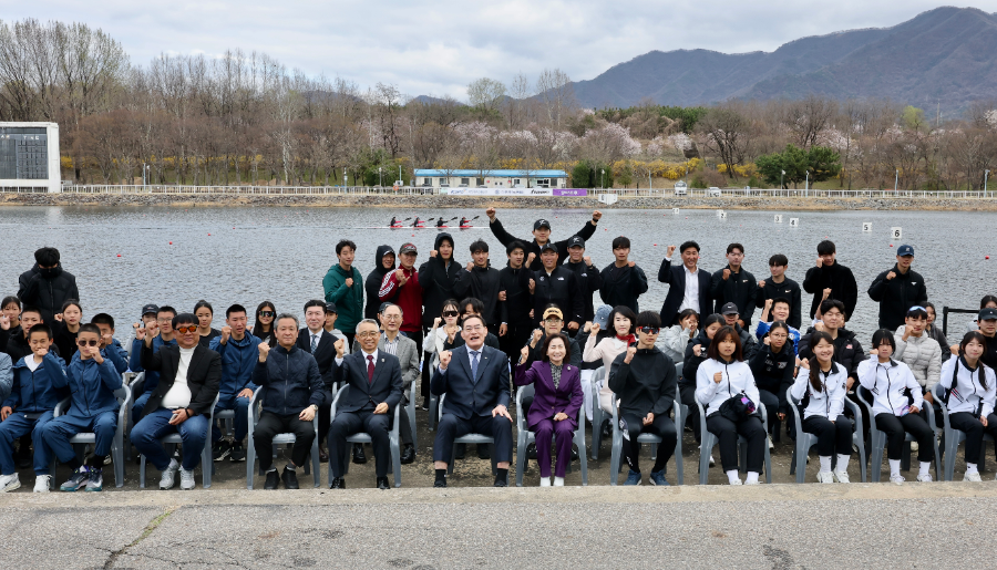 서울올림픽기념 제17회 전국 카누경기대회 개막식 단체사진
