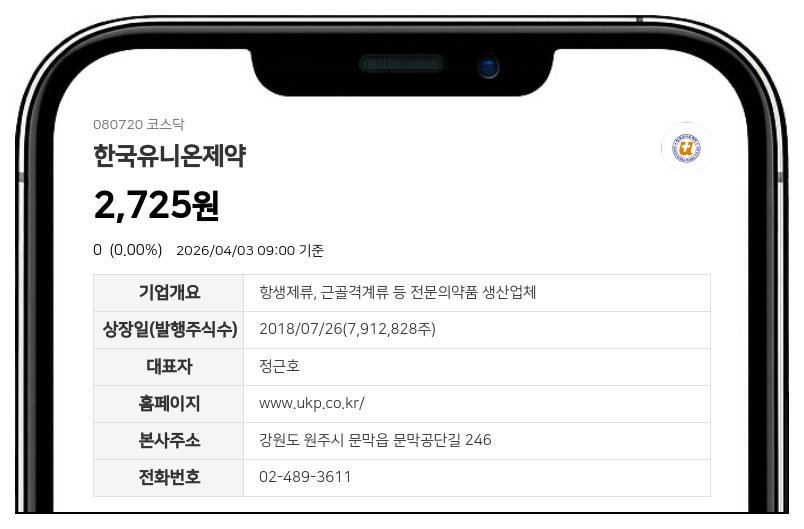한국유니온제약 상장폐지 확정… 7일부터 7일간 정리매매 후 시장 퇴출