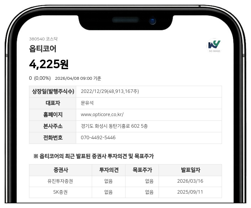 옵티코어, 27억 규모 CB 만기 전 취득... "자기자금 활용, 향후 소각 또는 재매각 검토"