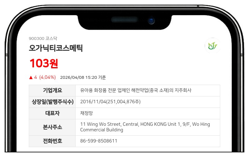 오가닉티코스메틱, 2억 5100만 주를 502만 주로... 50대 1 주식병합 단행