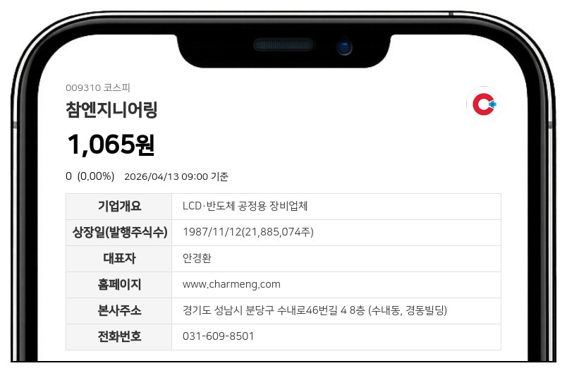 참엔지니어링 최대주주, 자본감소로 주식수 1064만주 감소에도 지분율 변동 없어