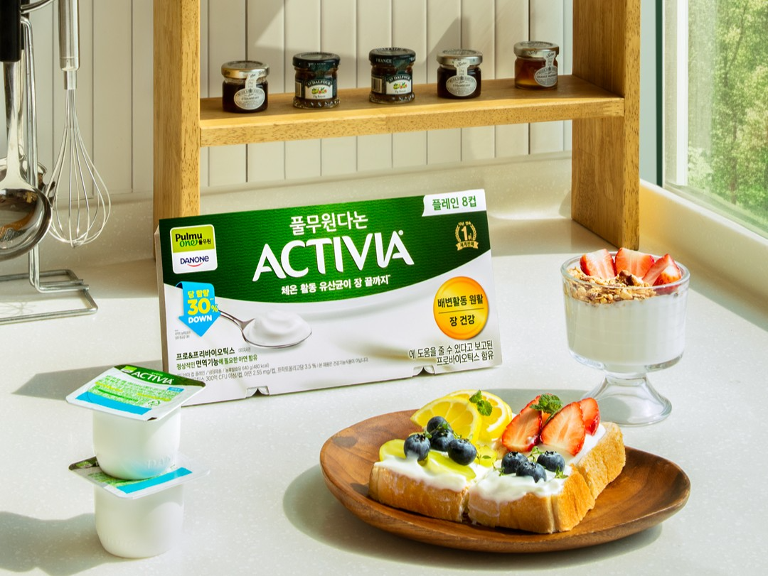 풀무원다논, 액티비아 핵심 제품 ‘액티비아 컵 플레인’ 당 저감 리뉴얼