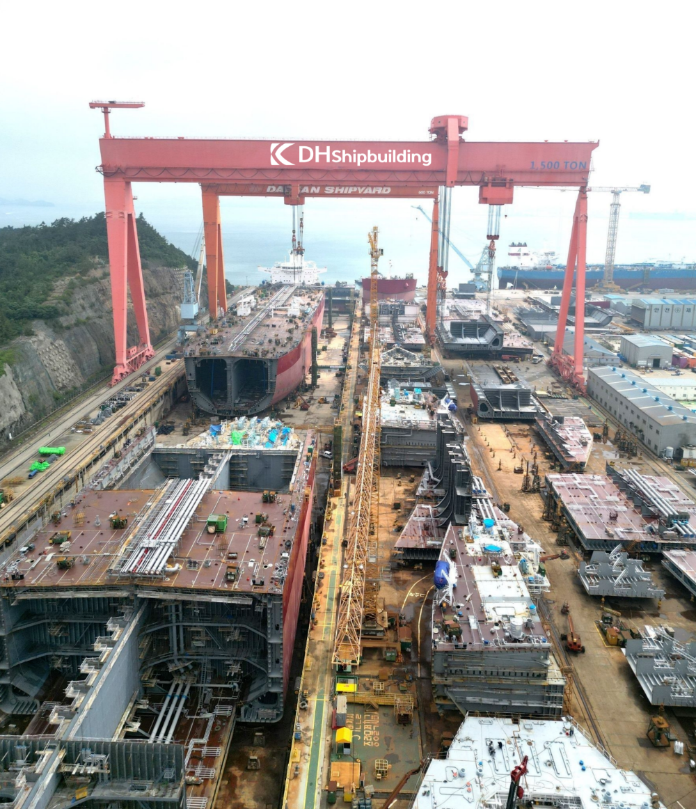 ▲ 대한조선 해남조선소 제1 도크 모습(대한조선 제공)