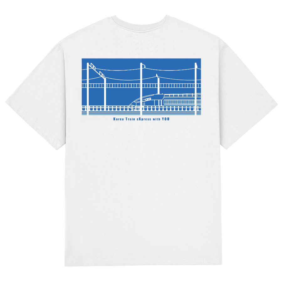 ▲ 코레일유통이 신규 출시하는 철도 굿즈 티셔츠 모습