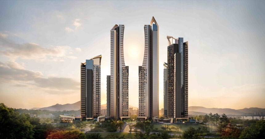 신반포 19·25차 재건축 수주를 본격화하며 제안한 ‘래미안 일루체라’의 투시도 /제공=삼성물산