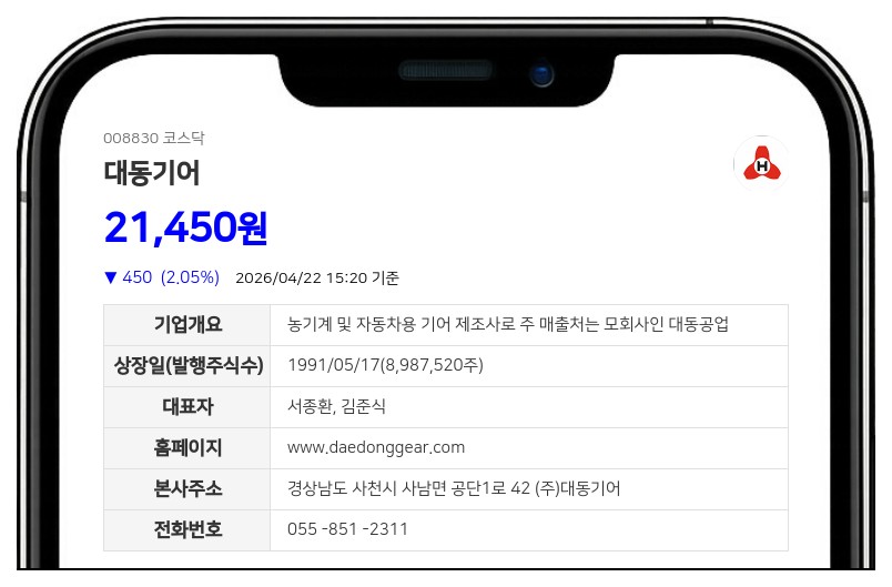 대동기어 무상증자 여파로 매매 일시 중단... 22일 15시 47분부터 거래 불가