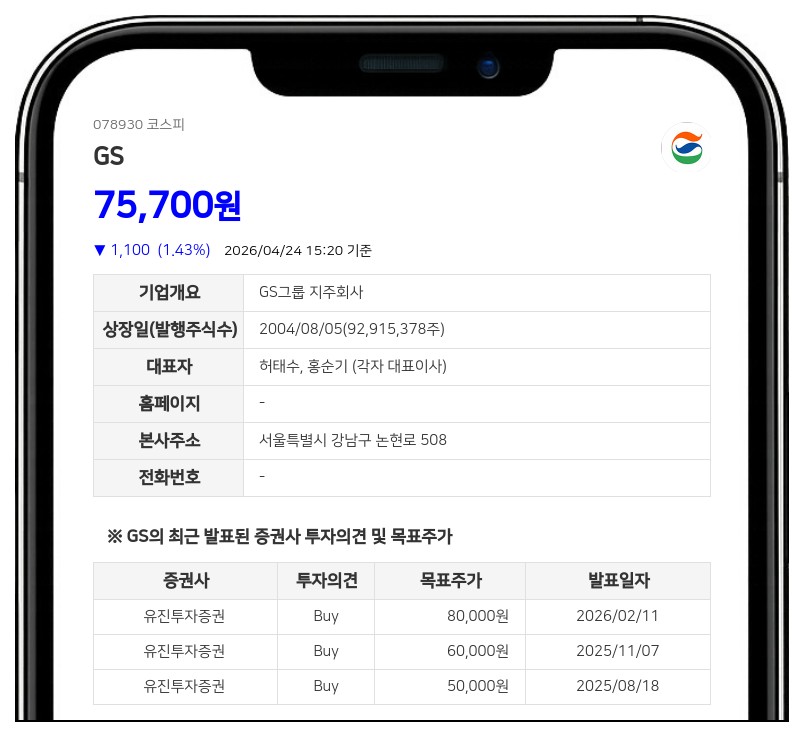 GS 허성준 친인척, 보통주 1만주 장내 추가 매수…지분율 0.01%p 상승