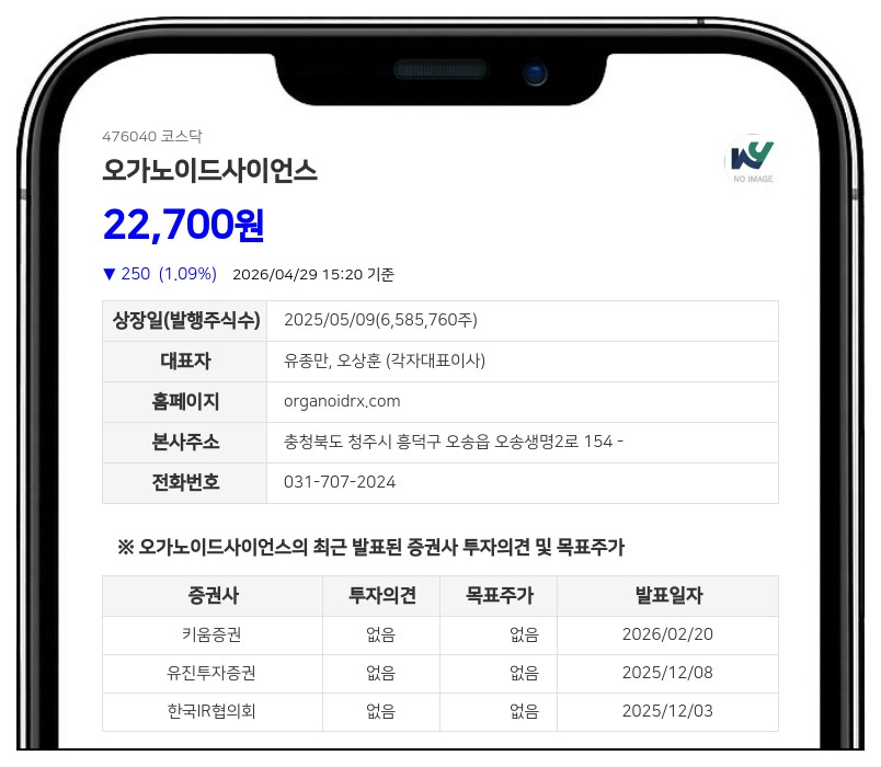 오가노이드사이언스, 60억 규모 유상증자... R&D 및 임상 비용 확보