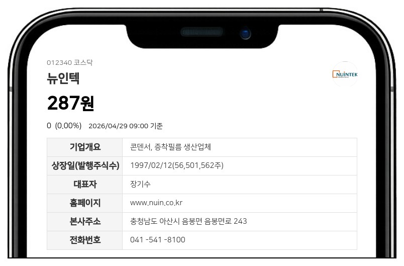 뉴인텍, 감자 주권 변경상장 완료... 5월 6일부터 주식 거래 다시 열린다