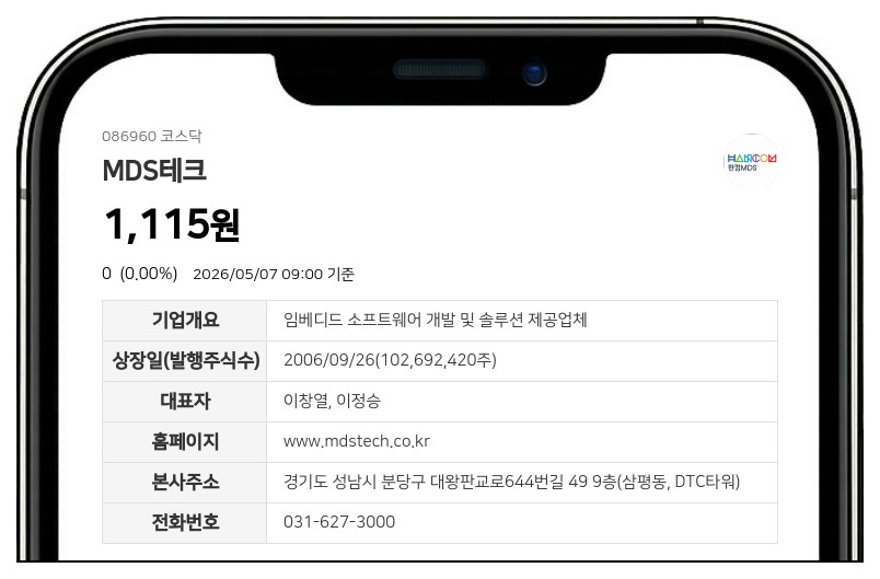 MDS테크 8일부터 주식 거래 다시 시작... 액면병합 변경상장 완료로 거래정지 해제