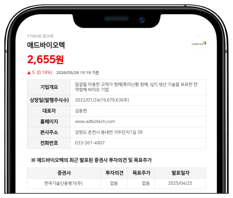 애드바이오텍, 표면이율 0%로 30억원 조달... 타법인 증권 취득 가속