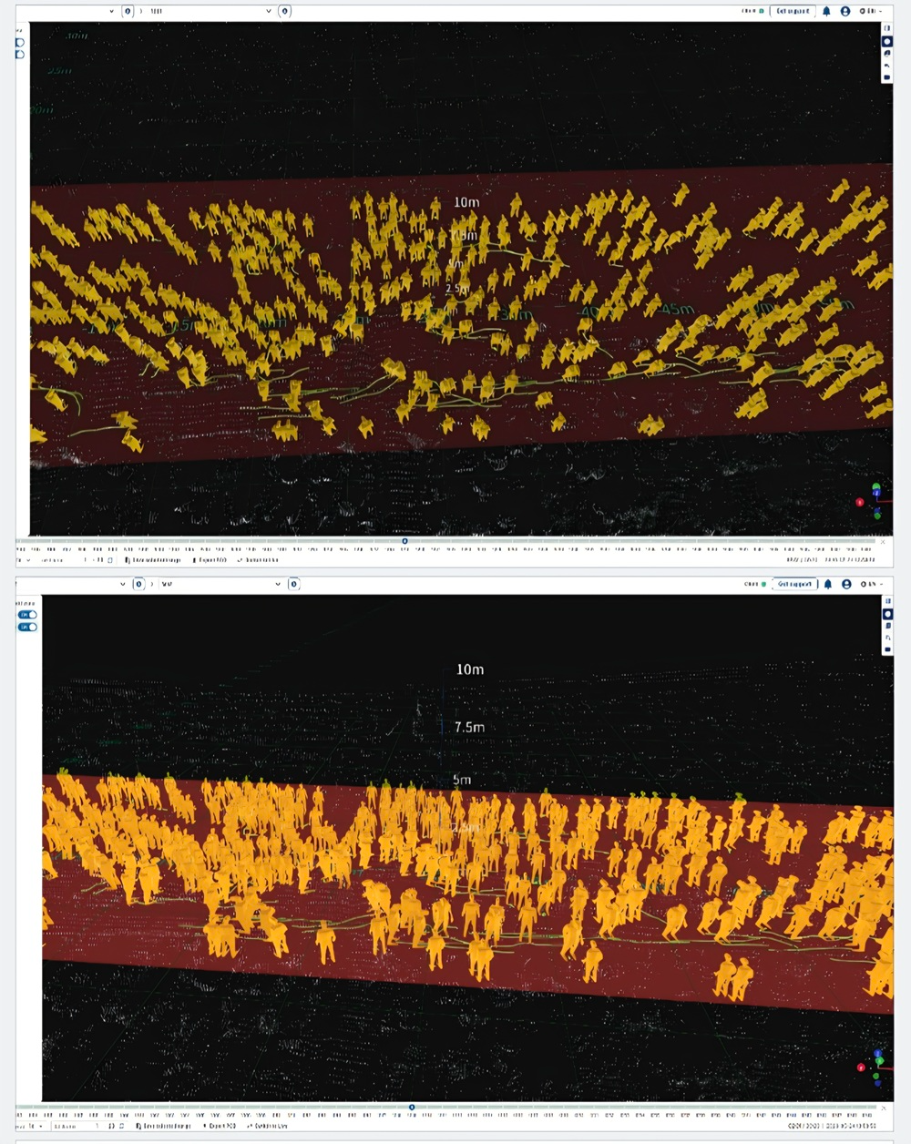 뷰런테크놀로지, 피크 페스티벌 2026 다중 객체 인지 화면 예시(사진제공=뷰런테크놀로지)