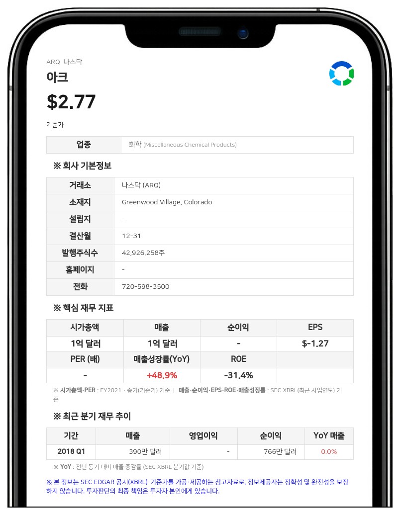 아크, 임시 최고회계책임자에 피터 오위노 임명... 경영진 재편