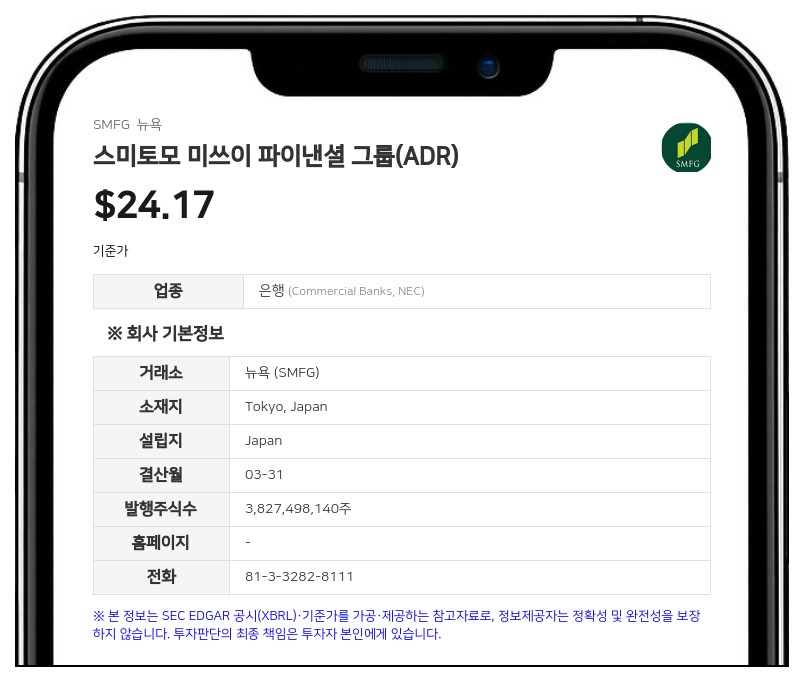 스미토모 미쓰이 파이낸셜 그룹, 미 SEC에 선순위 콜러블 사채 발행 공시... 발행액은 추후 결정