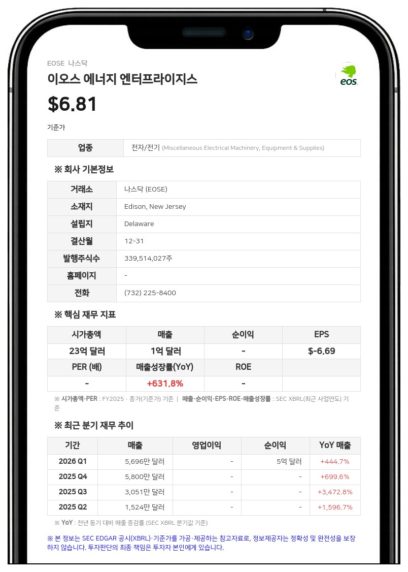 이오스 에너지, 보통주 및 워런트 발행 추진…합작법인 '프론티어'에 출자 계획