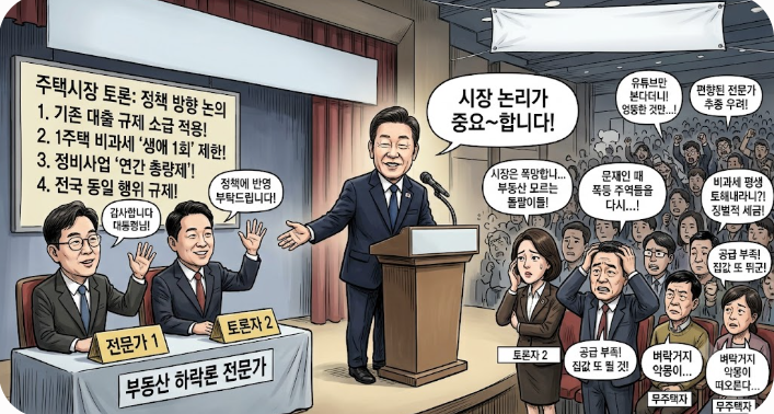(장태민 칼럼) 대통령의 '부동산 하락론자' 칭찬이 지닌 위험성