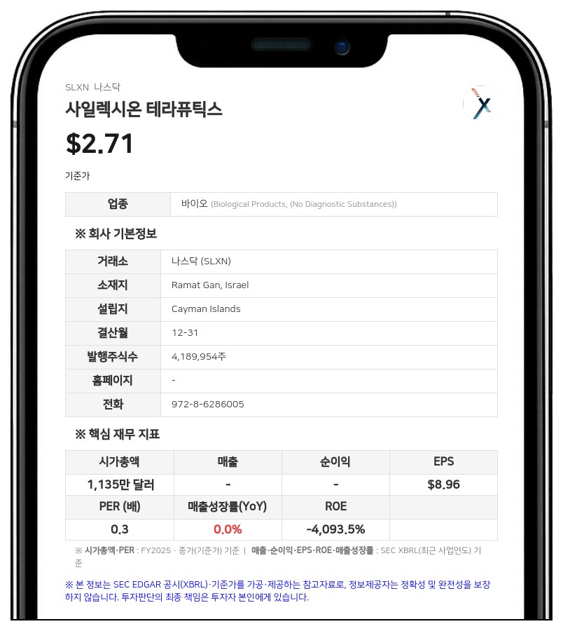 사일렉시온 테라퓨틱스, 감사위원에 아브너 루시 이사 임명…나스닥 규정 준수 회복