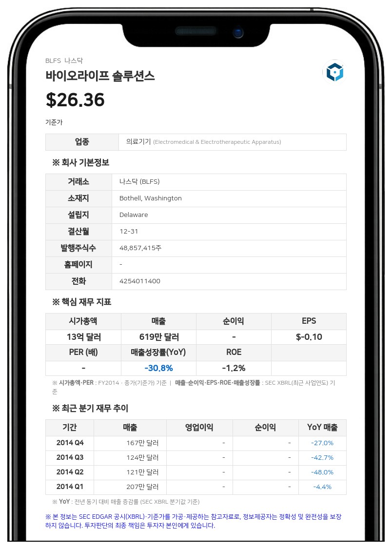 바이오라이프 솔루션스, 레플리젠과의 합병 거래 올해 4분기 완료 예상