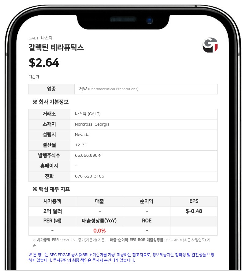 리처드 유일라인, 갈렉틴 테라퓨틱스 채권 1억 580만 달러 주식 전환…지분 49.3% 확보