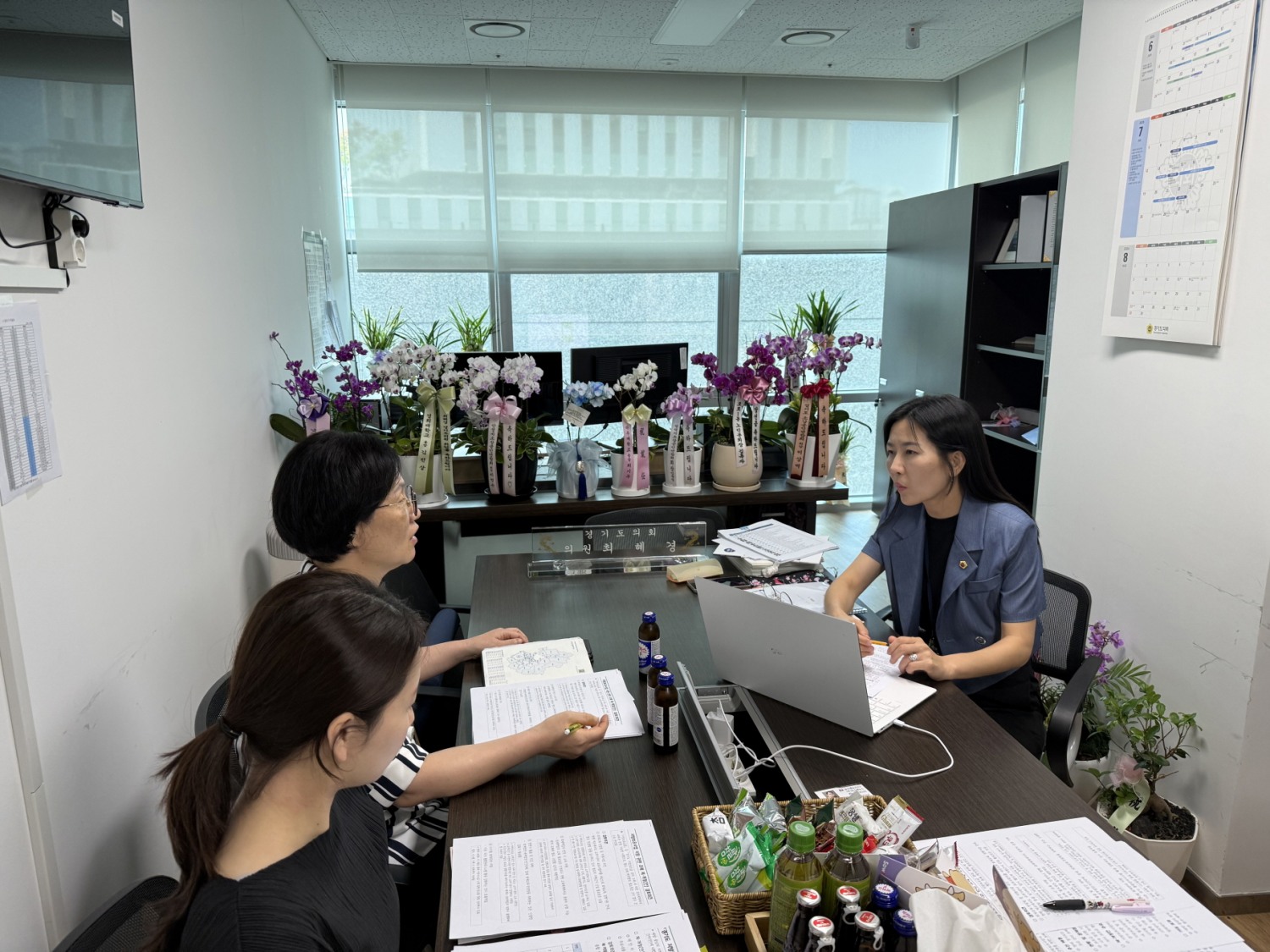 최혜경 경기도의원(오른쪽)