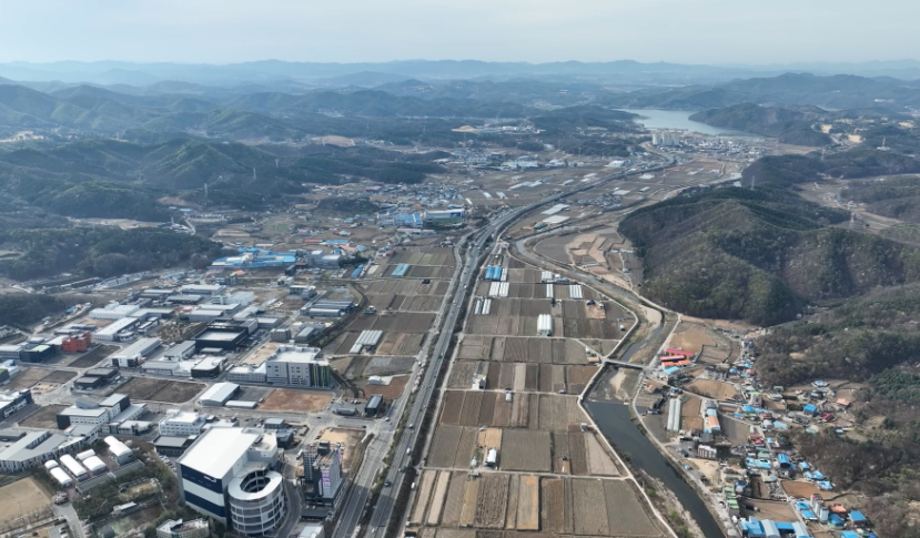 반도체 국가산단이 들어설 이동·남사읍 일대 전경