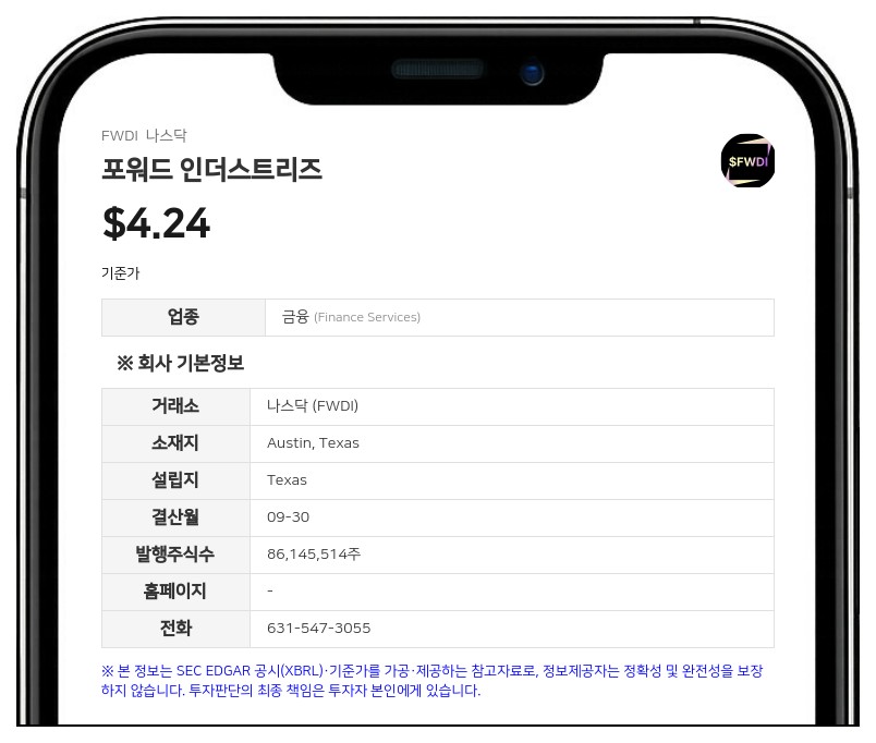 포워드 인더스트리즈, 3분기 순손실 6896만 달러…가상자산 손실 및 감액 여파