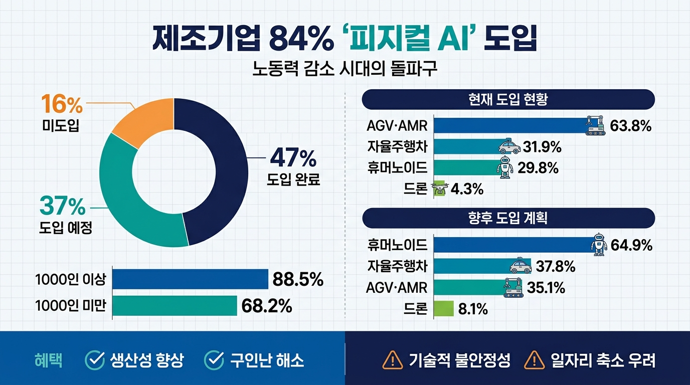 제조기업 84% ‘피지컬 AI’ 도입 속도