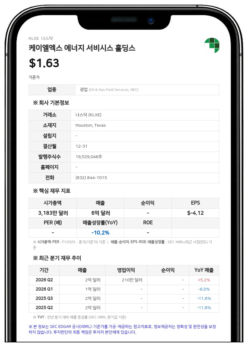 KLX 에너지 서비스, 1억 2500만 달러 규모 주주배정 유상증자 추진