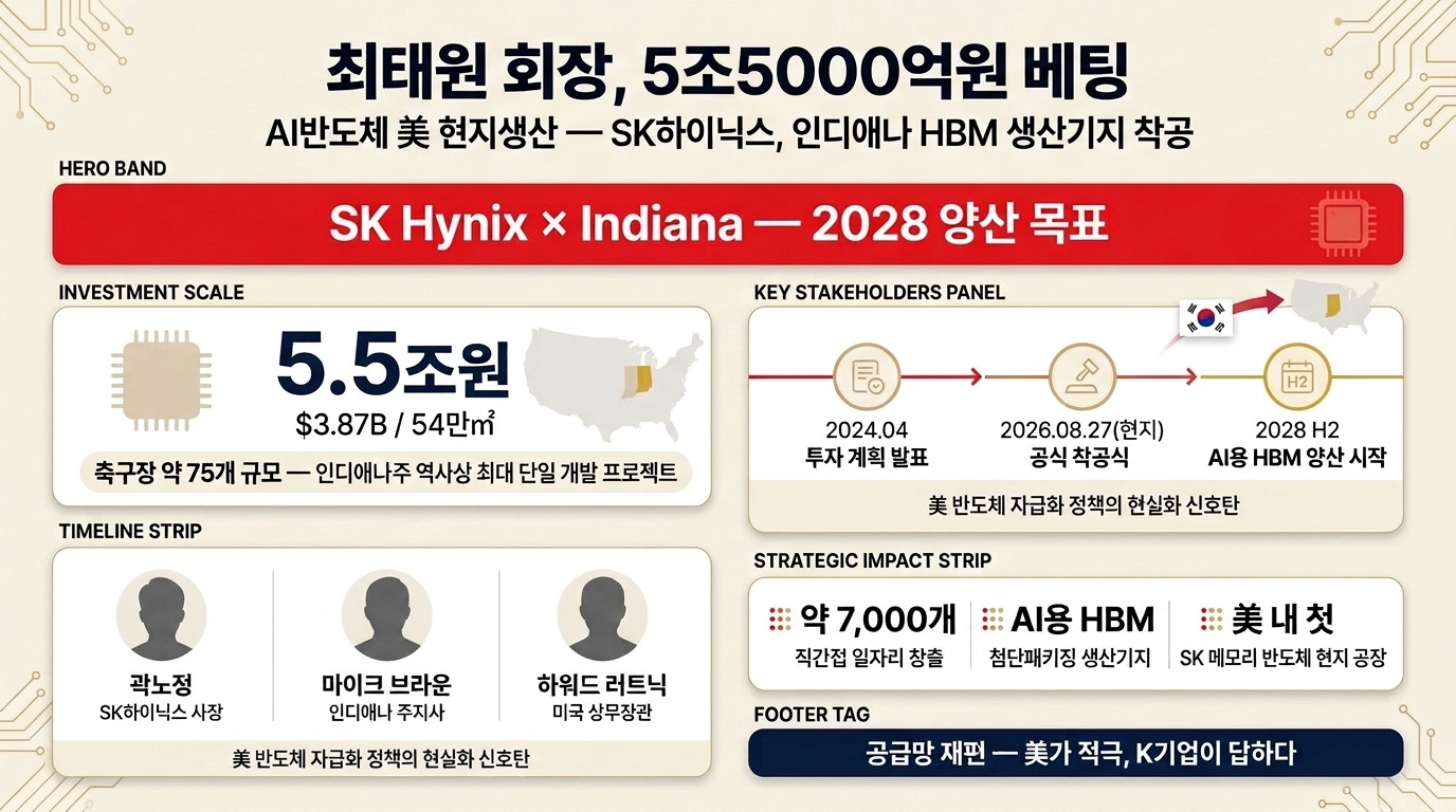 최태원 회장, 5조5000억원 베팅 AI반도체 美 현지생산