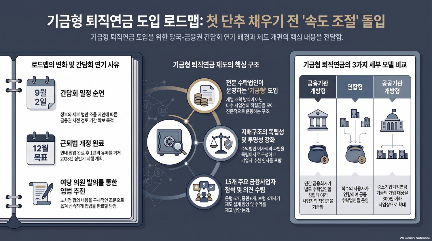 기금형 퇴직연금 도입 첫 발부터 ‘삐그덕’