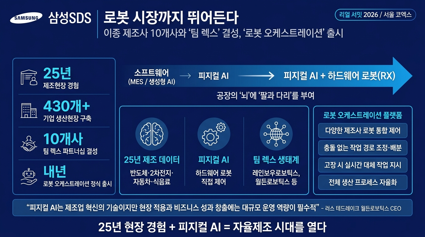 삼성SDS, 로봇 시장까지 뛰어든다